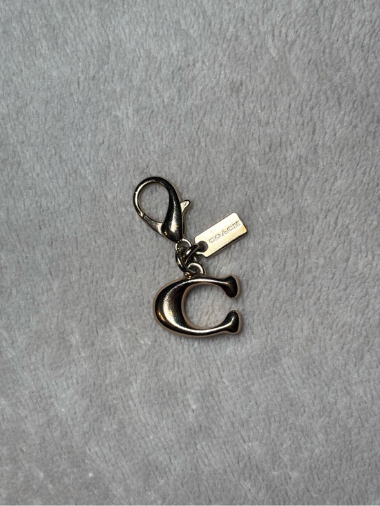 Coach Accessories - Coach Silver 'C' Logo Charm Keychain